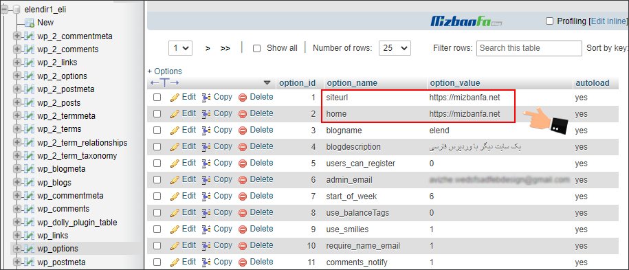 آموزش تغییر آدرس url های سایت وردپرسی پس از تغییر آدرس دامنه سایت