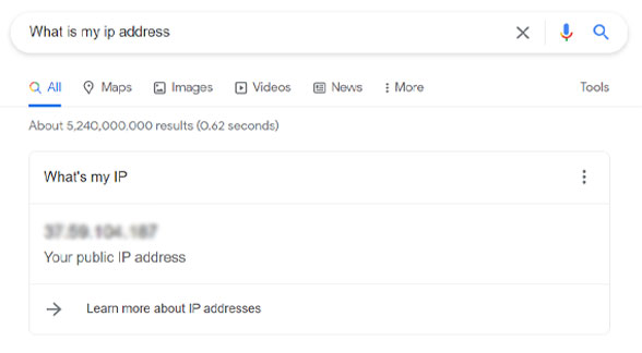 نمایش آدرس آی پی در نتایج گوگل