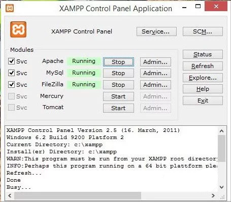 آموزش نصب XAMPP روی ویندوز مرحله 3